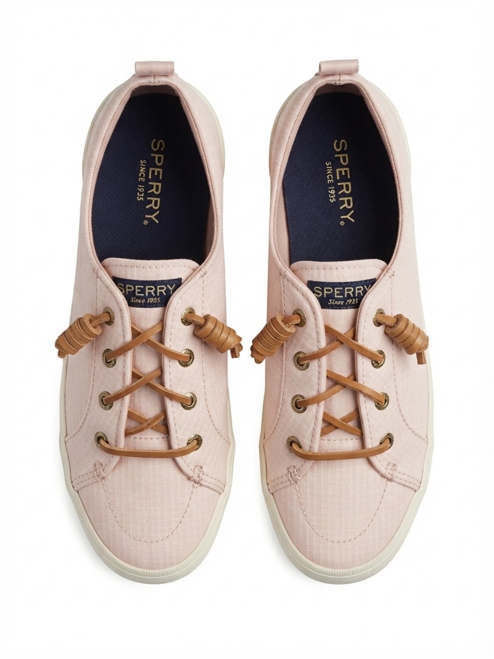 Sperry Blush Pink Canvas Lace-Up Sneakers